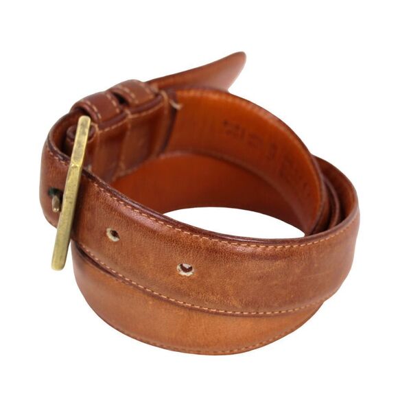 Coach BROWN GENUINE LEATHER 1.25"Wd CASUAL DRESS MEN'S BELT Sz 34/85 (F29 - Picture 3 of 13